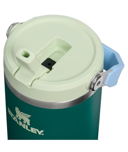 Image of STANLEY IceFlow 2.0 Flip Straw Tumbler with Handle 30 oz | Twist On Lid and Flip Up Straw | Leak Resistant Water Bottle | Insulated Stainless Steel | BPA-Free | Emerald Honeydew
