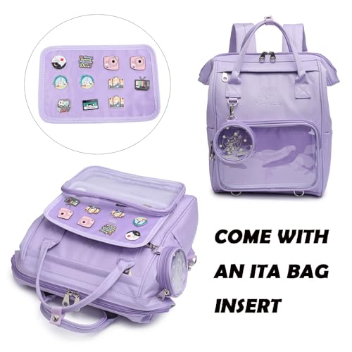 Image of CHERRY SAUCE Ita Bag Pin Kawaii Cute Display Mommy Backpack for School Anime Cosplay with Insert