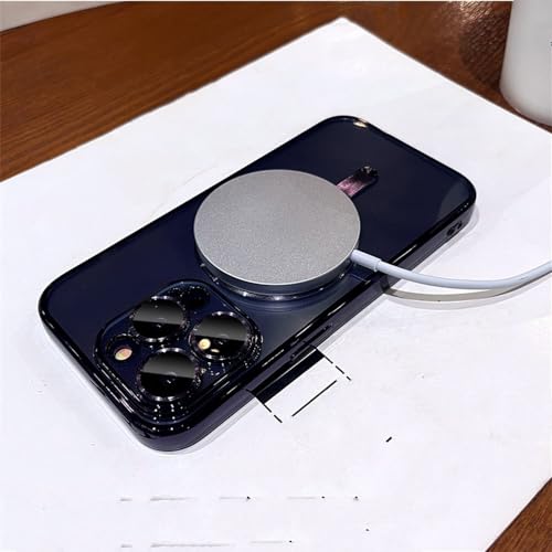 Coque antichoc pour iPhone 13 Pro transparente avec aimant rose - 5