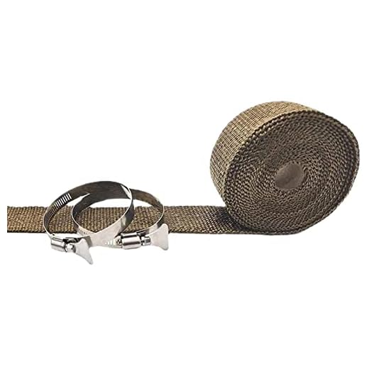 Gidenfly Envoltura de cabecera de Escape - Cinta Resistente al Calor para Escape de Coche (5m*5cm),Cinta de Alta Temperatura Anti-escaldado para Tienda de campaña, Camping, Granja, Pueblo