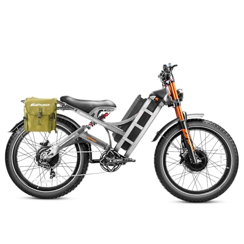 Image of 2026 eAhora Romeo Pro 3 /2 52-46 Mph Electric Bike for Adults, 6000W /4000W /2500W Dual Motor Ebike 60V 80Ah /52V 70Ah Battery 235+Miles Long Range, 26*4.0 inch /20*4.5 inch Fat Tire, Full Suspension, All Terrain