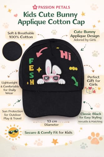 Image of PASSION PETALS Summer Dino Rockstar Baseball Cap for Kids Boys and Girls 2-4Years