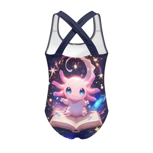 Image of Girls Swimsuit Criss Cross Back 1-Piece Summer Beach Swiwmear