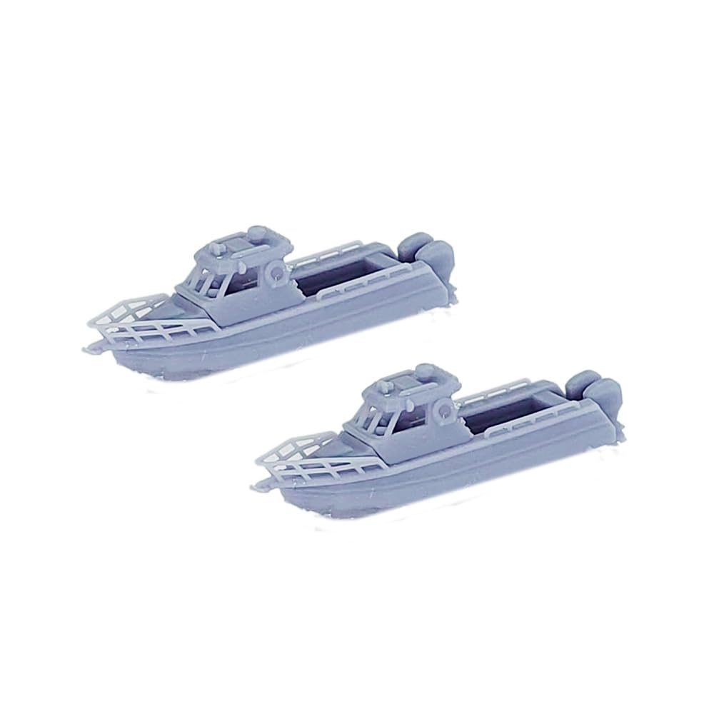 Outland Models Railway Scenery Coast Guard Patrol Boat Set 1:160 N Gauge