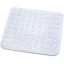 Fregadero Cristal WENKO Esterilla de fregadero Cristal - extra fuerte, plástico, 27.5 x 1 x 31 cm, Transparente