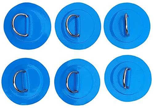 Lot de 6 cordes élastiques en PVC avec anneaux en D, pour s, canoës