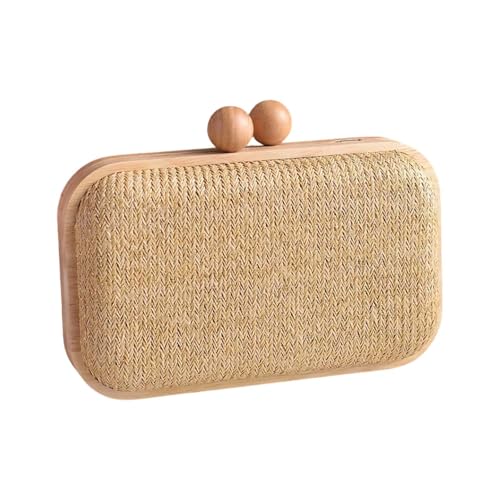 Portefeuille tissé en paille pour femme résout le manque de place des petits sacs