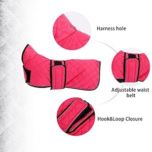 Warmthermalquilteddachshundcoatdogwintercoatwithwarmfleeceliningoutdoordogapparelwithadjustablebandsformediumlargedogpinks Urban Country Home Decor Warm thermal quilted dachshund coat dog winter coat with warm fleece lining outdoor dog apparel with adjustable bands for medium large dog pink s urban country home decor