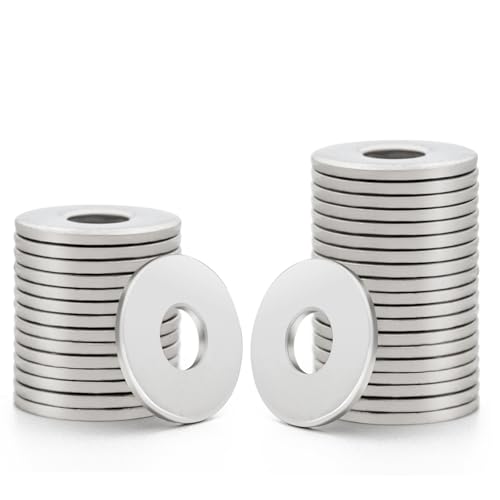 Bafiwu Lot de 50 rondelles plates M5 en acier inoxydable A2 V2A, DIN 9021, filetage M5, vis et écrous