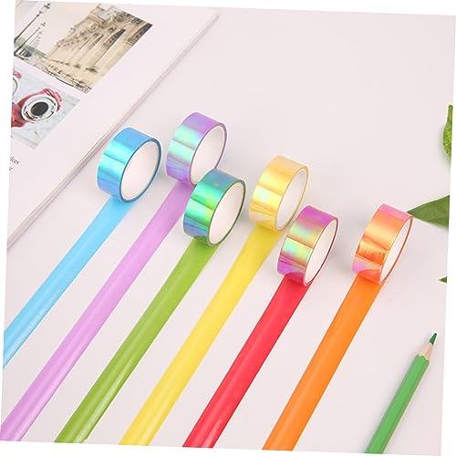 Sewroro 15 Peças Fita Adesiva Colorida Fita Para Scrapbook Fita Sem Costura Fita De Papel Pegajosa F