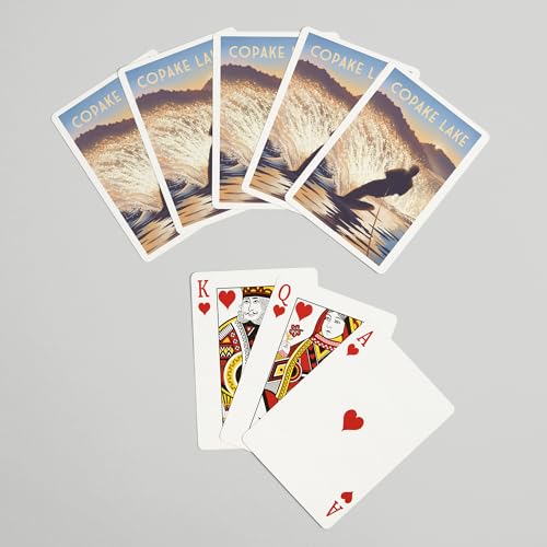 Baraja de 52 cartas tamaño póker Lantern Press miniatura 7