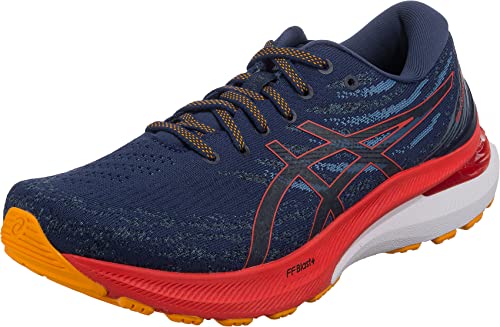 ASICS Men's Gel-Kayano 29 Sneaker, DEEP Ocean/Cherry Tomato, 9 UK