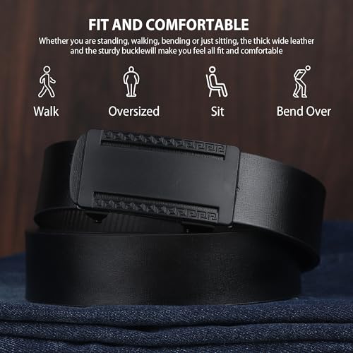 Image of ZORO Vegan Leather Belt for Men | Black | Formal /Casual