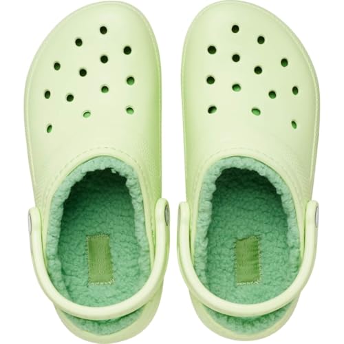 Image of Crocs Classic Lined Clog, Unisex Clog, Celery, 12-13 UK