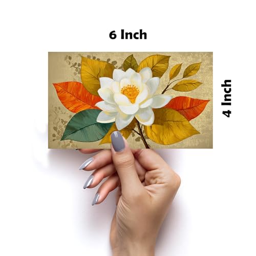 Image of SiddArtify Lotus Flower Wall Art Poster Print Set - Botanical Floral Prints for Living Room Bedroom Office Decor - Set of 2-4x6 Inch - Board (Pack of 6) - Sticker (Pack of 6)