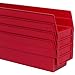 Akro-Mils 30120 Plastic Shelf Bins, Heavy Duty Storage Bins for Garage, Closet, and Drawer Organization, 12