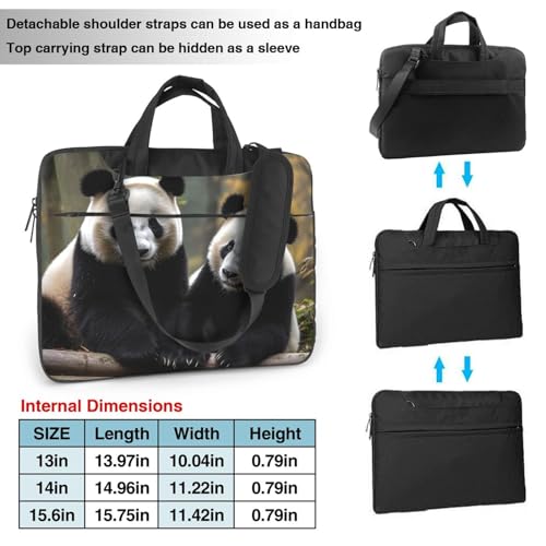 Bolso para portátil KHiry con acolchado y correas unisex miniatura 2