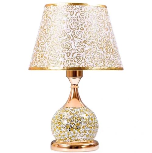Lampe de table chic luminaire de chevet et salon abat-jour délicat