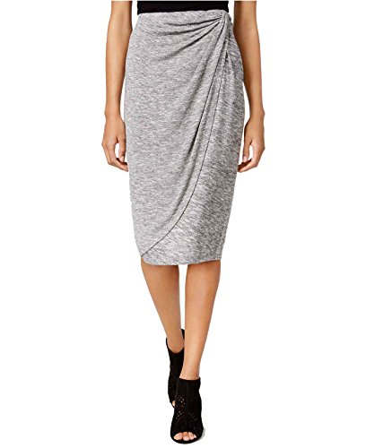 Draped Faux-Wrap Skirt