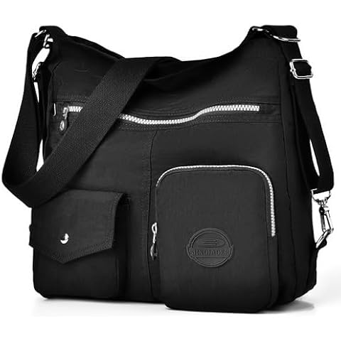Multipurpose Hobo Purse for Women with RFID & Waterproof Nylon Cover