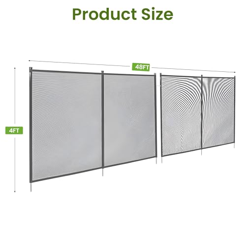 Cerca de Seguridad para Piscina 4 ft x 48 ft, Barrera de Aluminio miniatura 2