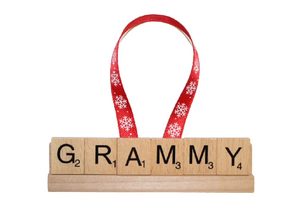 Hiding Place BoutiqueHandmade Grammy Ornament, Christmas Tree Gift Present Pregnancy Reveal Announcement Memorial Grammie Grandma Mom Nana Nonna Mimi