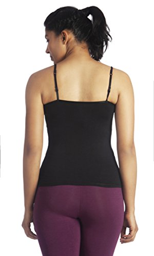 Image of Lavos Women's Camisoles, Sleeveless Long Tank Top, Anti-Microbial Bamboo Cotton Camisole Slip, Adjustable Straps Spaghetti Tops, Comfortable Inner Slips for Women