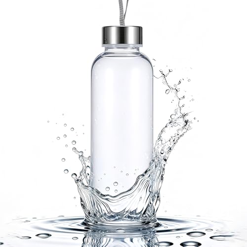 BESPORTBLE Outdoor Sports Kettle Auslaufsichere Trinkflasche 500Ml Transparent Plastik Wasserflasche FüR Laufen Yoga Fahrrad Mit Einzigartigem Rundem Bechermund Lebensmittelecht