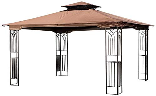 Sunjoy 10' X 12' Regency Softop Gazebo For Outdoor Patio With Mosquito Netting (Dark Brown) #TOP7