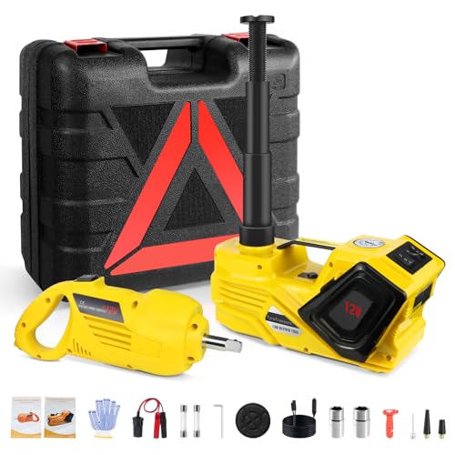 Kit de macaco de carro elétrico ZAISHANG Macaco hidráulico de 5 toneladas (faixa de elevação: 13,5-3