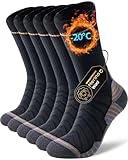 CLATOFO Merino Wool Hiking Crew Socks for Men & Women, Thermal Socks,Cushioned...
