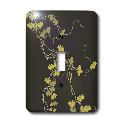 Interrupteur à baïonnette 3dRose lsp_45181_1 plaque murale décorative Twisted Vines