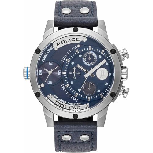 Montre Police bracelet en cuir PL15983JS.03 et l'excellence du quartz analogique