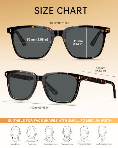 Image of STGATN Polarized Sunglasses for Men and Women, UV400 Protection Trendy Retro Sun Glasses for Driving Outdoor Hiking Fishing