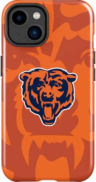 Skinit Impact Phone Case Compatible with iPhone 14 Plus - Officially Licensed NFL Chicago Bears Double Vision Design