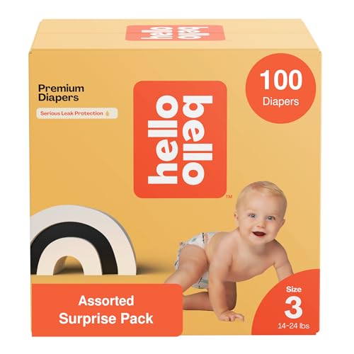 Hello Bello Diapers Assorted Gender Neutral Surprise Pack, Size 3 100ct