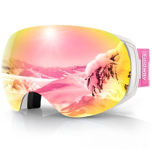 findway Pro Ski Goggles OTG for Women Men Adult Youth [Anti-Fog&Scratch] Over...