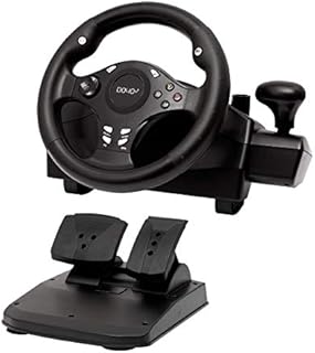 Gaming Racing Wheel Xbox One Steering Wheels Driving Sim Car Simulator Volante PC Pedals and Paddle Shifters for PC, Xbox Series X S, Xbox360, PS4, PS3, Switch, Android TV