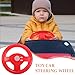 ibasenice Red Rocking Car Toy for Toddlers, Fun Bumper Design, Musical, Safe Plastic, 8.85x8.85x4.33 Inches, Ideal for Playtime and Exercise