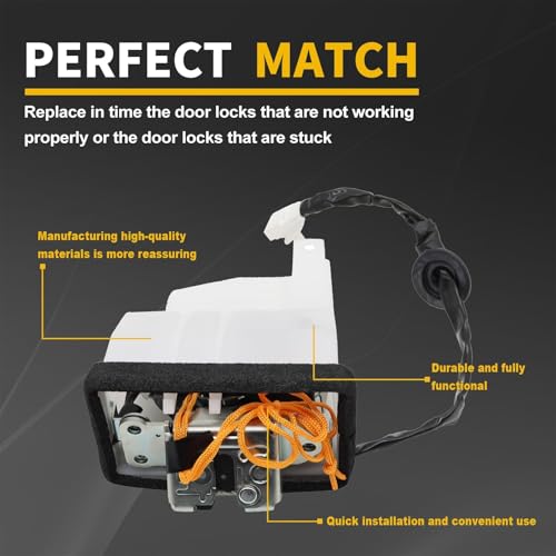 Image of Rear Tailgate Lock Actuator Compatible with 4runner 4.0L 2010-2021 69110-35082 Trunk Latch Back Door Hatch Latchk Assembly