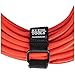 Klein Tools 450-600 Cable Organizer, Hook and Loop Cinch Strap Ties, Includes (2) 6-Inch, (2) 8-Inch, (2) 14-Inch Straps, Black