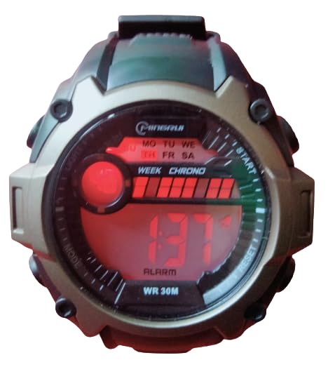 Generic MR-8108G Digital Watch with blue display