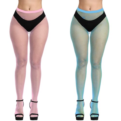 Image of Fishnet Stockings Womens High Waist Tights Sexy Sheer Mesh Pantyhose