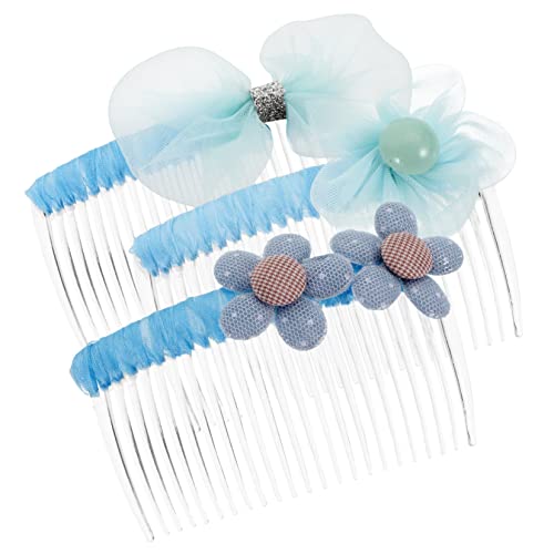 HAPINARY 3 Piezas Peine Para Envolver El Cabello Cepillo De Ventilación Cepillo De Pelo Cepillo Secador De Pelo Peine Caliente Peine Para Rizos Cuidado Peine De Bebé Peines Hilo Sky-blue