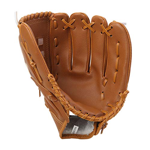 YOGOTEU Adult Youth Child Outdoor Sport Throw Baseball Thickened Glove Practice Equipment for Beginner Infielder 10.5/11.5/12.5
