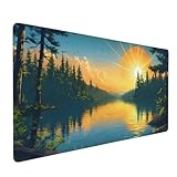 【GROSSES MAUSPAD】: Dieses große Mauspad passt perfekt auf Ihren Schreibtisch und bietet perfekten Bewegungsspielraum. Bietet viel Platz für professionelles Gaming oder Büroarbeit