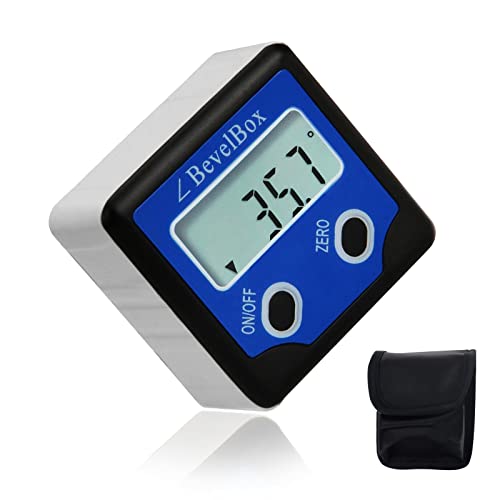 GAIN EXPRESS Digitaler Winkelmesser, Digital Wasserwaage Bevel Box mit LCD Display, IP54 Digitaler Winkelmesser Neigungsmesser 360°-Flip-Screen (Batterie enthalten) GAIN EXPRESS Digitaler Winkelmesser, Digital Wasserwaage Bevel Box mit LCD Display, IP54 Digitaler Winkelmesser Neigungsmesser 360°-Flip-Screen (Batterie enthalten)
