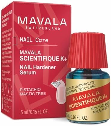 MAVALA Scientifique K+ Keratin Hardener Strengthener | Protect Nails | Avoid Breaking and Splitting | Supports Natural Keratinization | Multi-color, 0.16 Fl Oz