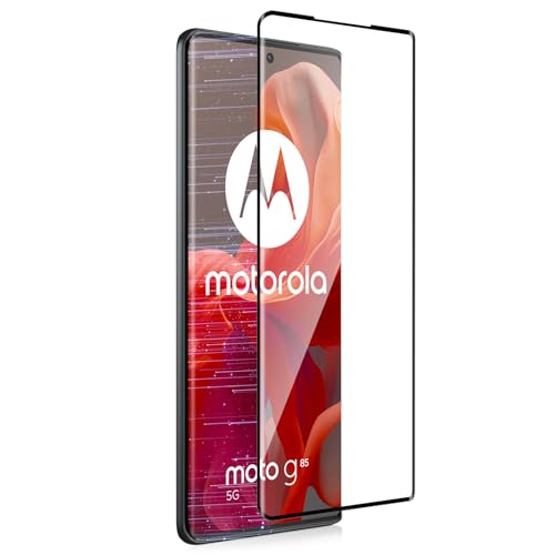 Lutree para Motorola Moto G85 5G/ Moto Edge 50 Fusion Protector de Pantalla, 1 Pieza 3D Cristal Templado con Pegamento Completo, Adsorción de Pantalla Completa Película Protectora