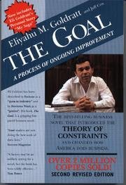 The Goal: A Process of Ongoing Improvement B001334ZAO Book Cover